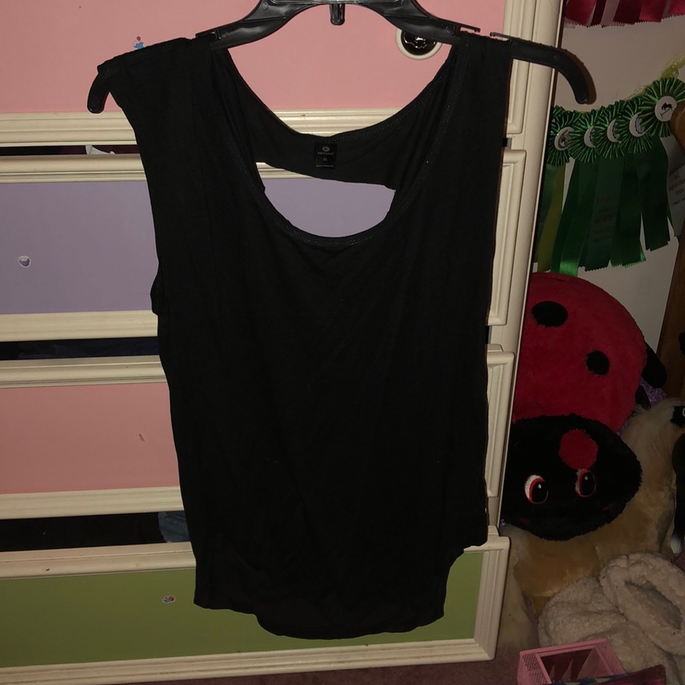 Black tank top